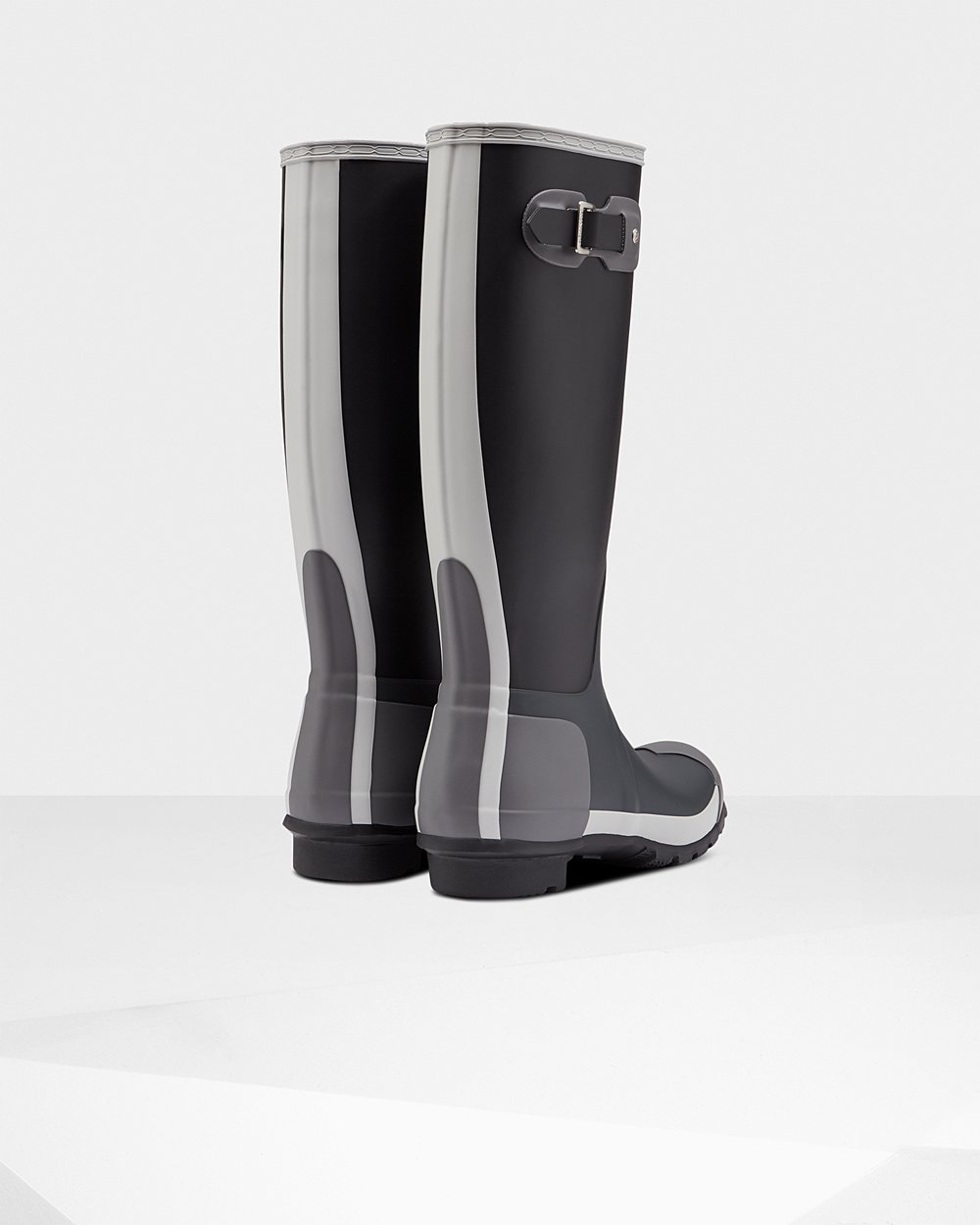 Hunter Original Inside Out Tall Rain Boots - On Sale Womens Black - RJECDQ680